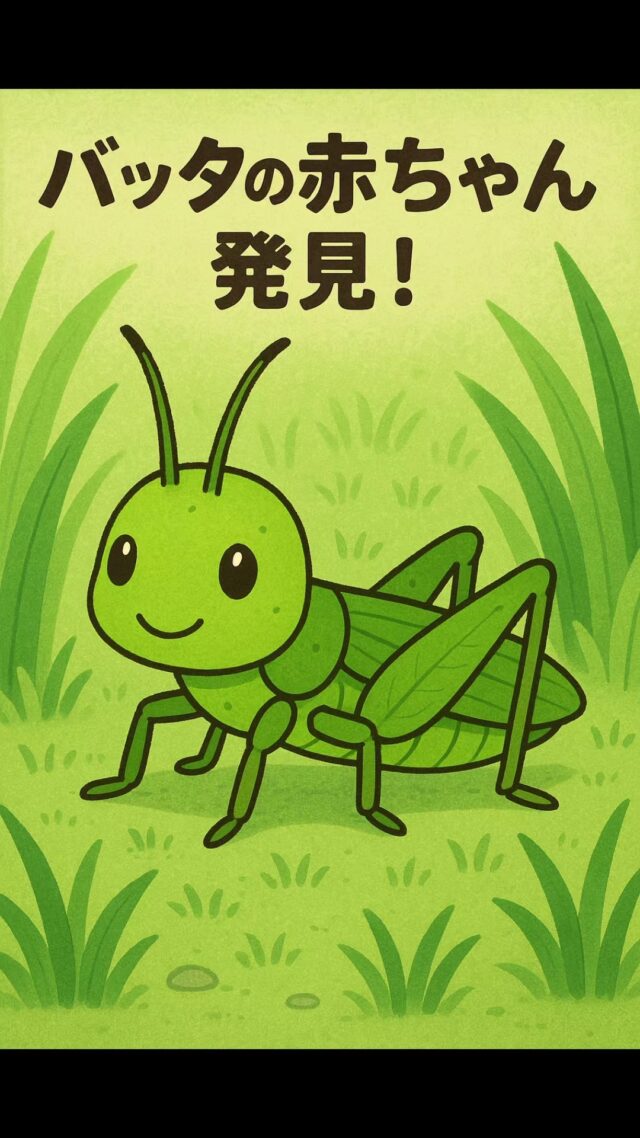 〇〇を探せ！シリーズ！
第2弾は会社の事務所入り口前で発見したバッタ！(難易度は低めです(^^♪)
#オカベカミコン
#カミコン
#カミコンのある生活
#バッタ
#赤ちゃん
